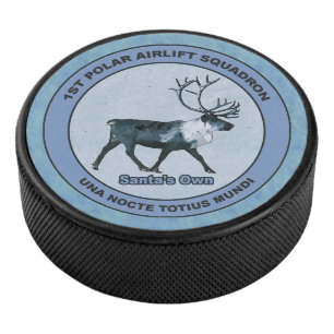 Santa's 1st Polar Airlift Sqdn - Subdued Hockey Puck