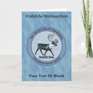 Santa's 1st Polar Airlift Sqdn - Subdued Holiday Card