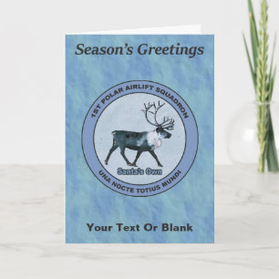 Santa's 1st Polar Airlift Sqdn - Subdued Holiday Card