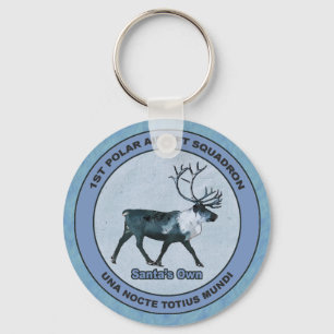 Santa's 1st Polar Airlift Sqdn - Subdued Keychain
