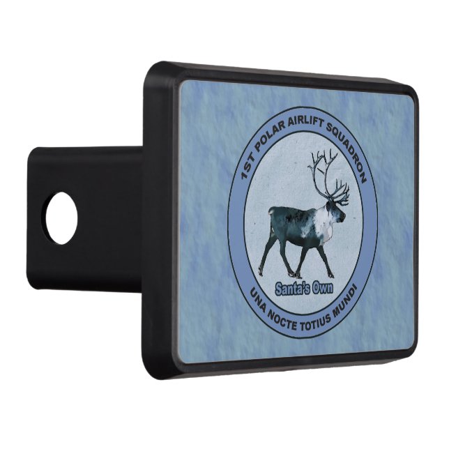 Santa's 1st Polar Airlift Sqdn - Subdued Trailer Hitch Cover (Right)