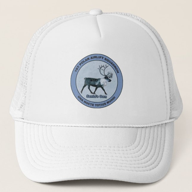 Santa's 1st Polar Airlift Sqdn - Subdued Trucker Hat (Front)