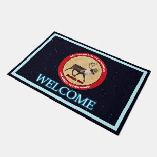 Santa's 1st Polar Airlift Sqdn - Welcome Doormat
