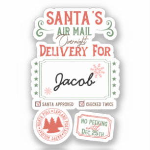 Santa's Airmail Delivery Personalized Name
