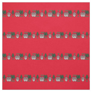 Santas and Christmas Trees Thunder_Cove Fabric
