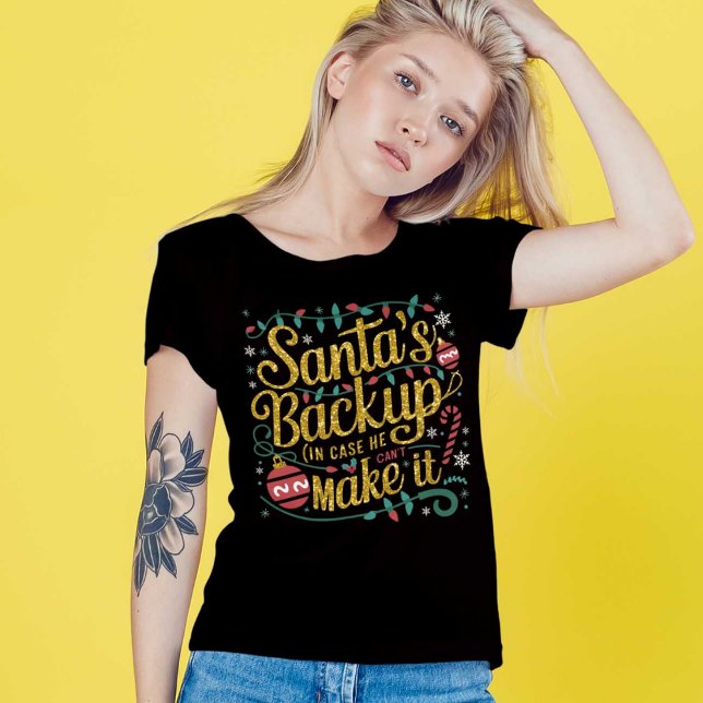 Santa's Backup | Funny Family Christmas Tees (Creator Uploaded)