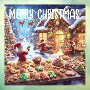 Santas Bake Shop Window Cling