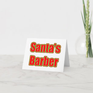 Santa's Barber Holiday Card