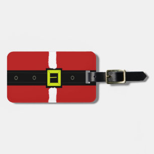 Santas Belt Buckle Luggage Tag