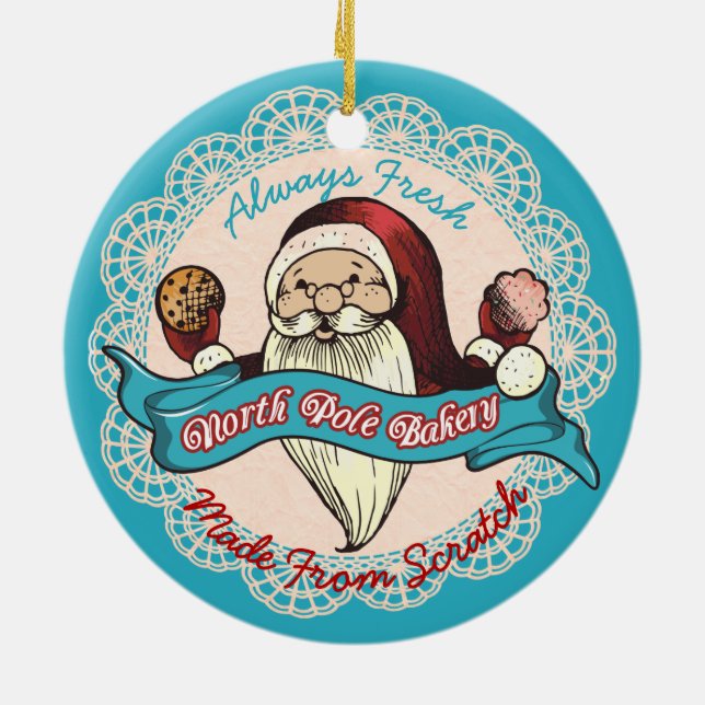Santas biscuits boulangerie culinaire ornement de  (Dos)