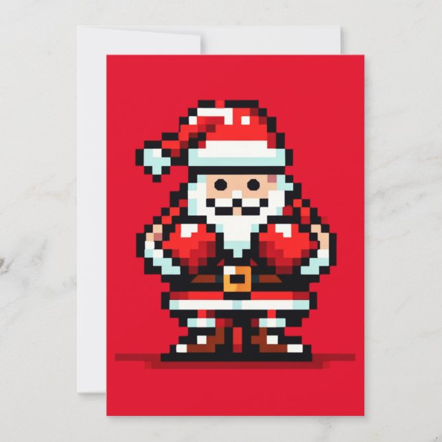 Santa's Boxing Match - Holiday Showdown Card (Front)