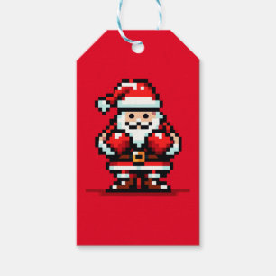 Santa's Boxing Match - Holiday Showdown Gift Tags