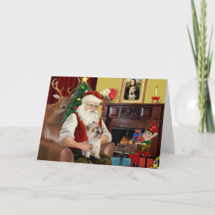 Santa's Cairn Terrier Holiday Card