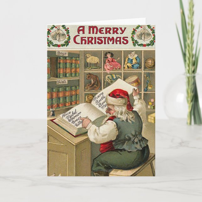 Santa's Checklist Holiday Card (Front)