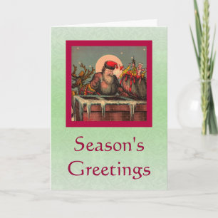 Santa's Chimney card
