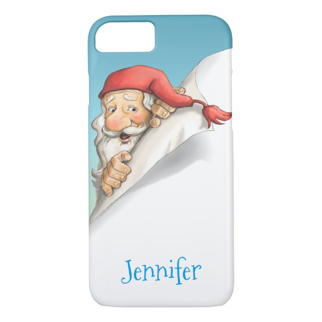 Santa's Christmas List with Monogram Case-Mate iPhone Case (Back)