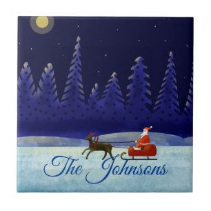 Santa's Christmas Night Trip Tile