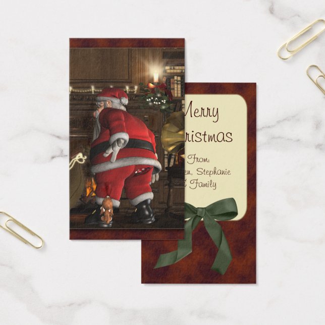 Santas Christmas Puppy Tag (Office)
