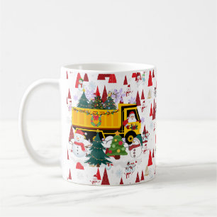 Santa's Christmas Tree delivery Truck Coffee Mug