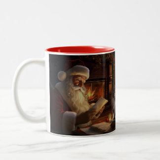 Santa's Companion Two-Tone Coffee Mug