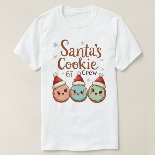 Santa's Cookie 67 Crew T-Shirt (Design Front)