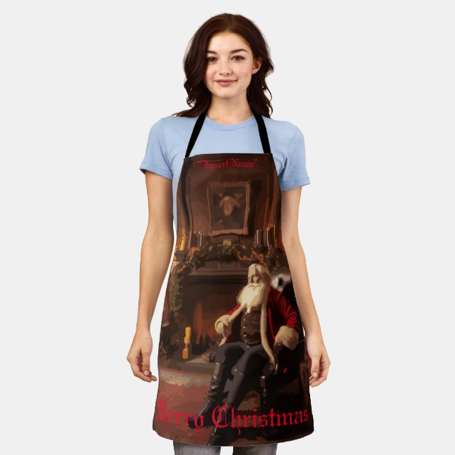 Santa's Cozy Nook Apron (Worn)