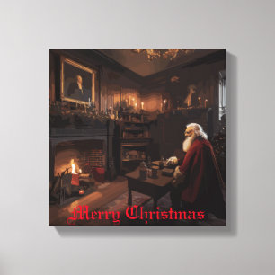 Santa's Cozy Nook Canvas Print