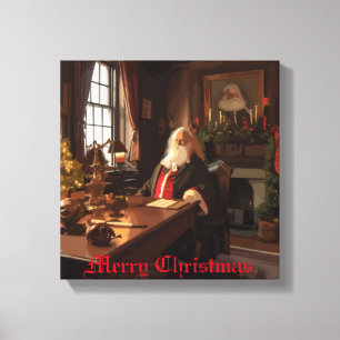 Santa's Cozy Nook Canvas Print