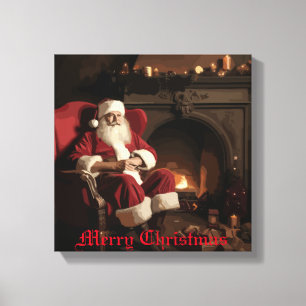 Santa's Cozy Nook Canvas Print