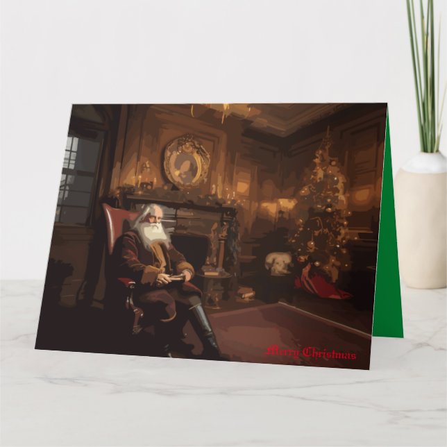 Santa's Cozy Nook Card (Front)