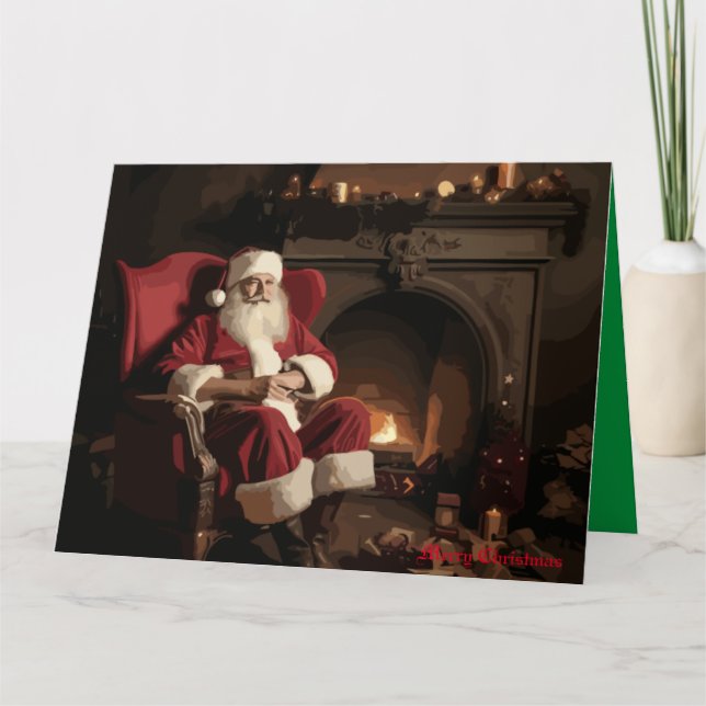 Santa's Cozy Nook Card (Front)