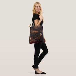 Santa's Cozy Nook Tote Bag