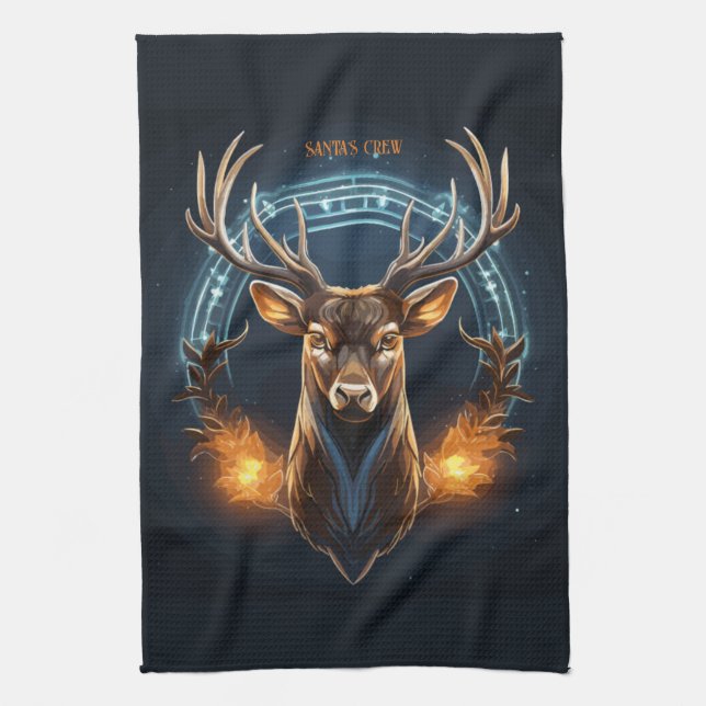 Santa's Crew  Kitchen Towel (Vertical)