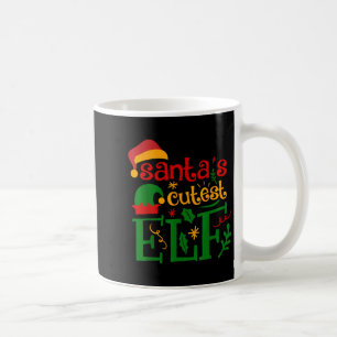 Santas Cutest Elf Infant Pajamas Christmas Boy And Coffee Mug
