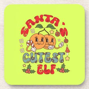 Santa's Cutest Elf Sublimation-80881 Coaster