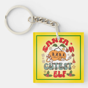 Santa's Cutest Elf Sublimation-80881 Keychain