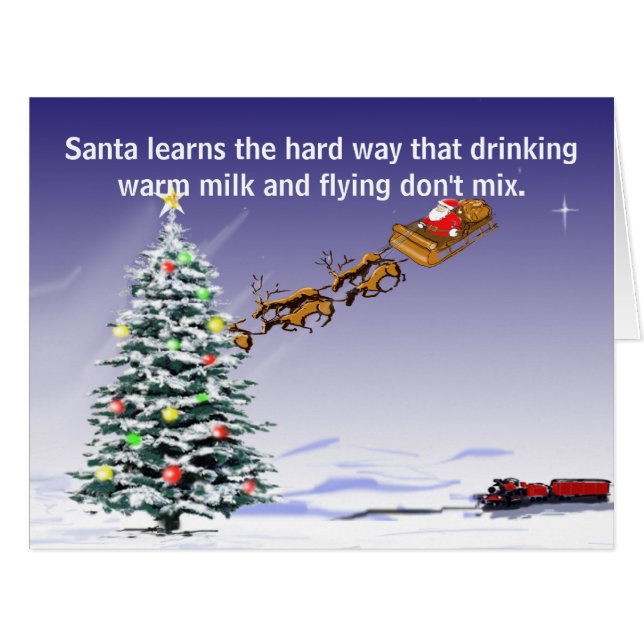 Santa's Driving Card (Front Horizontal)
