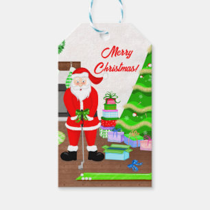 Santa's Early Gift - A Hole-in-One Christmas  Tags