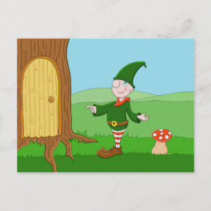 Santa's Elf Holiday Postcard