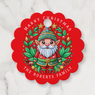 Santa's Enchanted Elf Christmas Party Favour Tags
