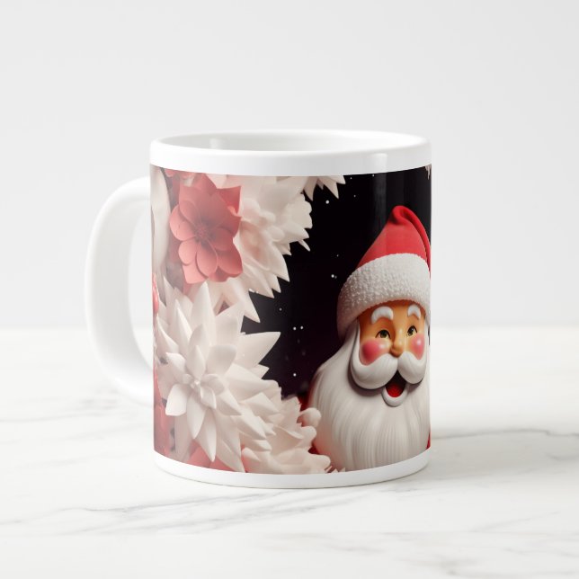 Santa's Enchanted Night Garden Jumbo Mug (Front Left)