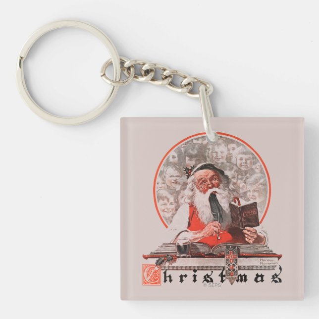 Santa's Expenses Keychain (Front)