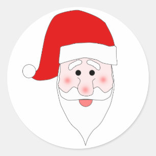 Santa's Face Sticker