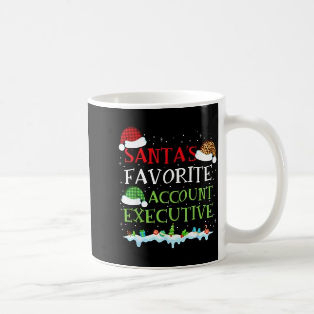 Santa's Favorite Account Executive Fun Christmas  Coffee Mug (Right)