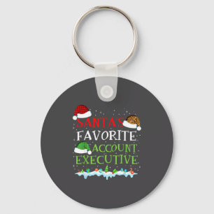 Santa's Favorite Account Executive Fun Christmas  Keychain