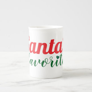 Santa's favorite  bone china mug