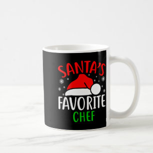 Santas Favorite Chef Funny Christmas Xmas Santa Lo Coffee Mug