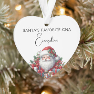 Santa's Favorite CNA Ornament
