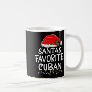 Santa's Favorite Cuban Christmas Santa Claus Tree  Coffee Mug