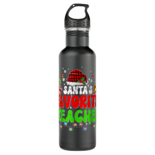 Santa's Favorite Dance Teacher Group Matching Chri 710 Ml Water Bottle
